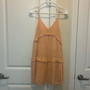 Express light orange spring dress, size small